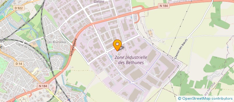 localisation de l'entreprise ERTEC à SAINT-OUEN-L'AUMONE