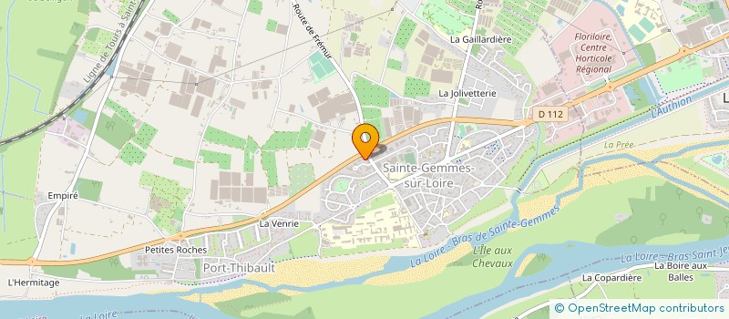 localisation de l'entreprise ERTECH  SAINTE-GEMMES-SUR-LOIRE