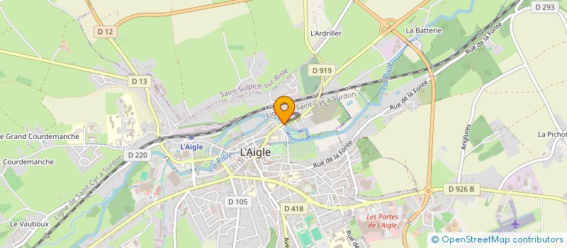 localisation de l'entreprise ERTEM à L'AIGLE