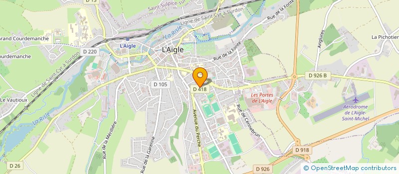 localisation de l'entreprise ERTEM ELEC à L'AIGLE