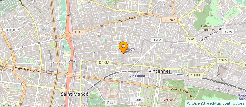 localisation de l'entreprise ERTEM INTERNATIONAL à MONTREUIL