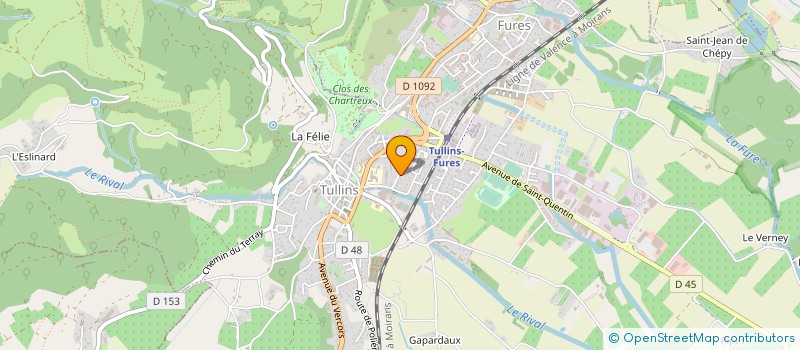 localisation de l'entreprise ERTIP à TULLINS