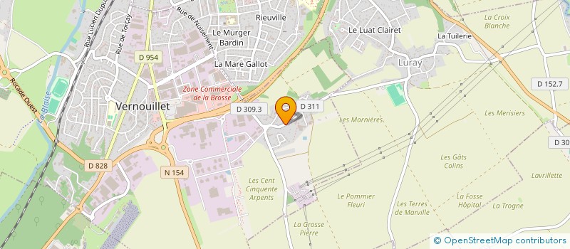 localisation de l'entreprise ERTIS à VERNOUILLET