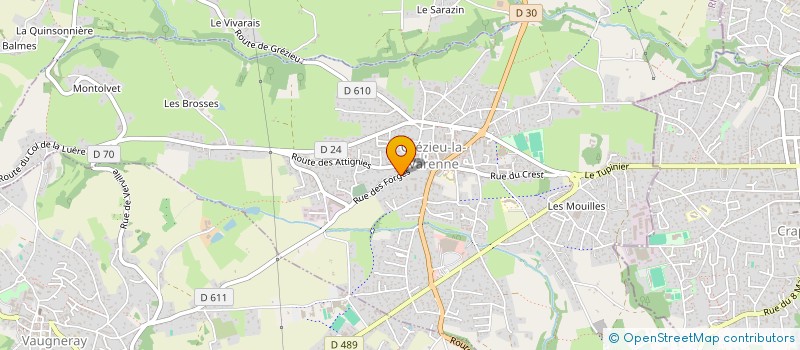 localisation de l'entreprise ERTN BATI SERVICES  GREZIEU-LA-VARENNE