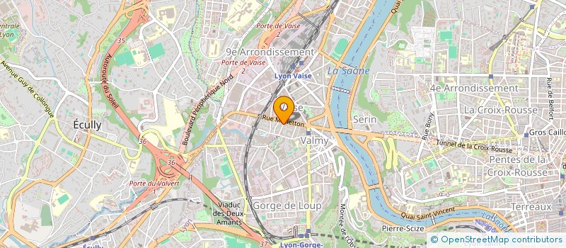 localisation de l'entreprise ERTU  LYON