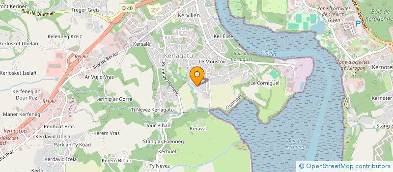 localisation de l'entreprise ERTU BAT à QUIMPER