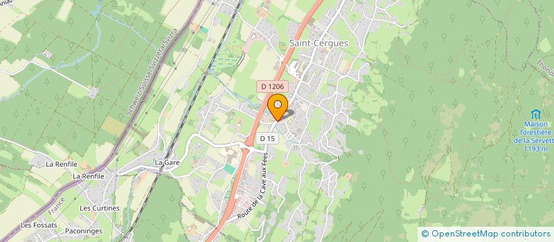 localisation de l'entreprise ERTURK SCI  SAINT-CERGUES