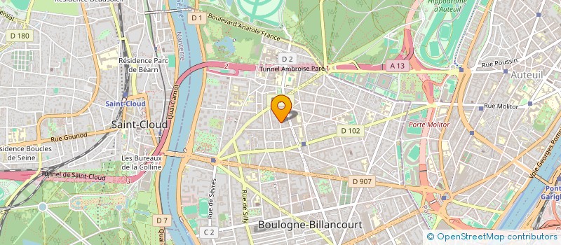 localisation de l'entreprise ERUDI à BOULOGNE-BILLANCOURT