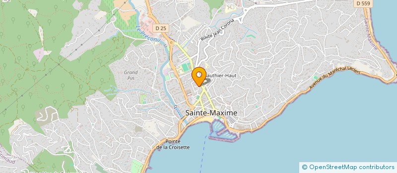 localisation de l'entreprise ERUSTED à SAINTE-MAXIME
