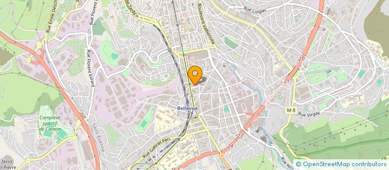 localisation de l'entreprise ERVALYS  SAINT-ETIENNE