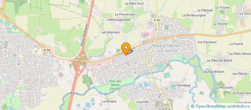 localisation de l'entreprise ERVANN à NOYAL-CHATILLON-SUR-SEICHE