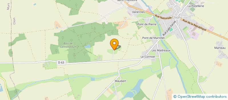 localisation de l'entreprise ERVANYAN à SAINT-CYRAN-DU-JAMBOT