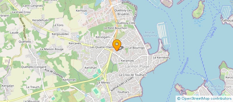 localisation de l'entreprise ERVE  LARMOR-PLAGE