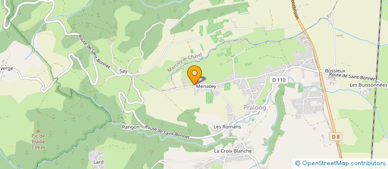 localisation de l'entreprise ERVE IMMO  PRALONG