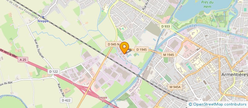 localisation de l'entreprise ERVE SOC à NIEPPE