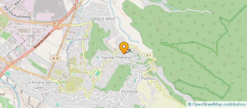 localisation de l'entreprise ERVEFEL à LA POSSESSION