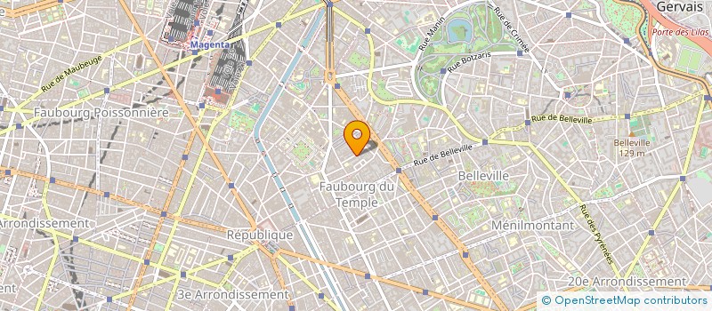 localisation de l'entreprise ERVEKO  PARIS