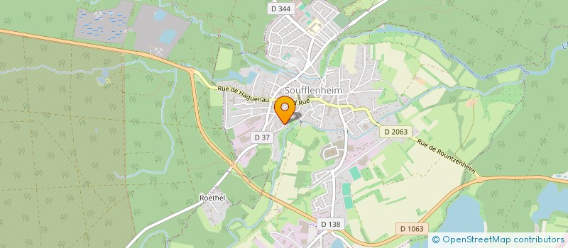 localisation de l'entreprise ERVEL INVEST  SOUFFLENHEIM