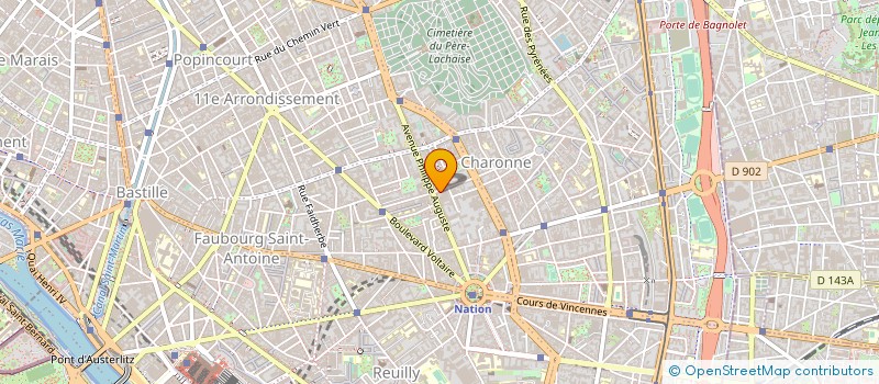 localisation de l'entreprise ERVEMA  PARIS