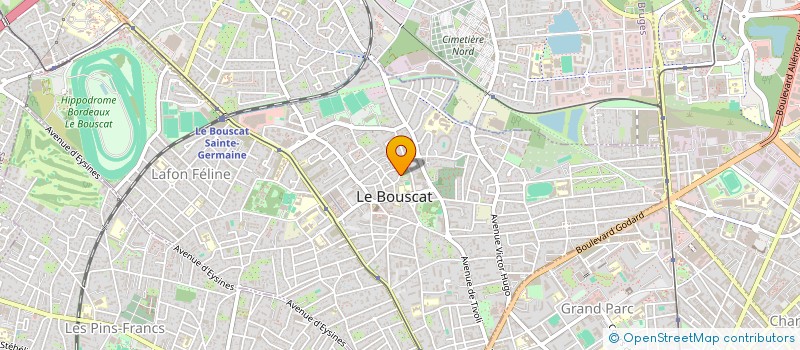 localisation de l'entreprise ERVEO  LE BOUSCAT