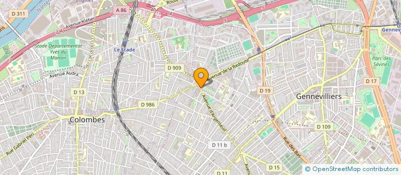 localisation de l'entreprise ERVI M  ASNIERES-SUR-SEINE