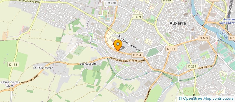 localisation de l'entreprise ERVIDO à AUXERRE