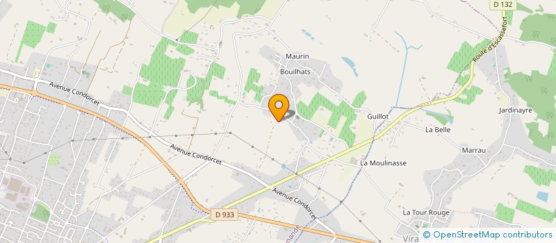 localisation de l'entreprise ERVIE  MARMANDE