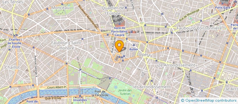 localisation de l'entreprise ERVILLE à PARIS