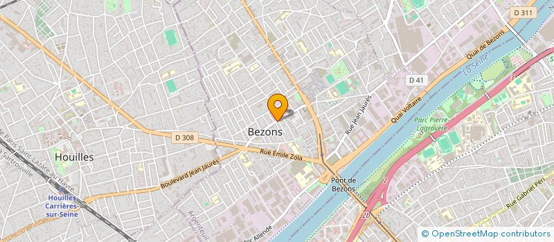 localisation de l'entreprise ERWAN à BEZONS