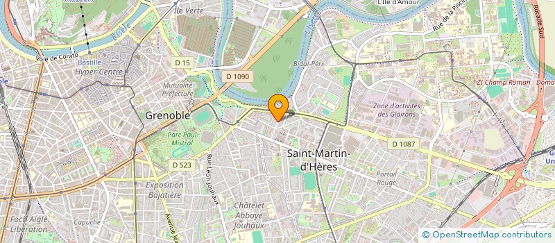 localisation de l'entreprise ERWAN ET SANDRINE KERAVAL  SAINT-MARTIN-D'HERES