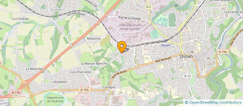 localisation de l'entreprise ERWAN HALLET ENERGIES  DINAN