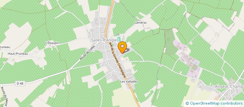 localisation de l'entreprise ERWAN LEBRUN TRANSPORTS  SALLES-D'ANGLES