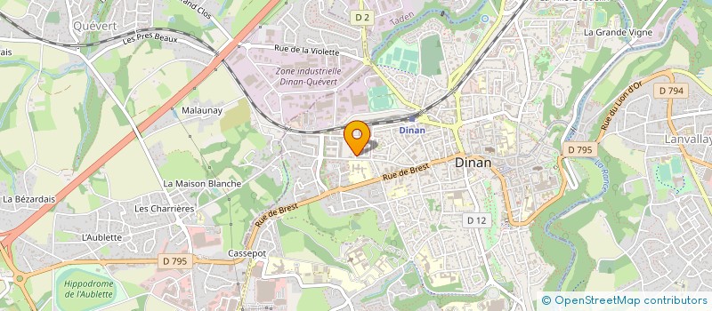 localisation de l'entreprise ERWAN PERON INVEST  DINAN