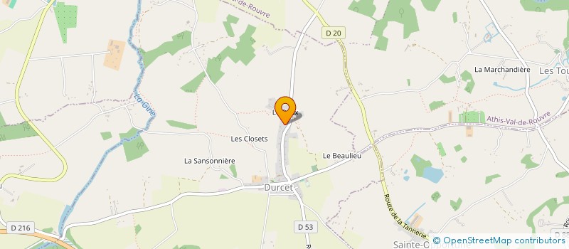 localisation de l'entreprise ERWAN THOMAS à DURCET