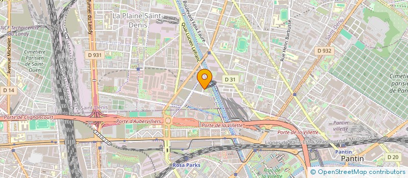 localisation de l'entreprise ERWANN CHANDON  AUBERVILLIERS