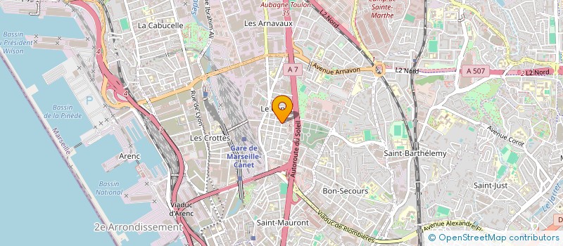 localisation de l'entreprise ERWANN ETANCHEITE à MARSEILLE