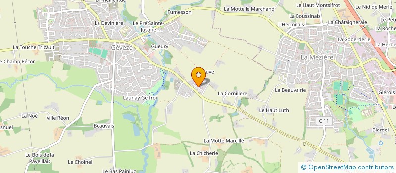 localisation de l'entreprise ERWENN  GEVEZE