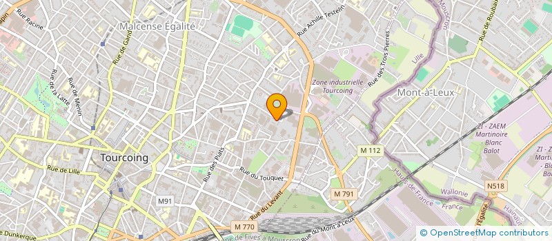 localisation de l'entreprise ERWILL PROMO ENTERTAINMENT  TOURCOING