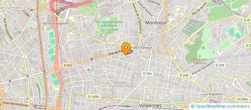 localisation de l'entreprise ERWIN à MONTREUIL