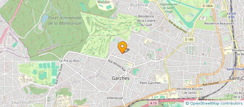 localisation de l'entreprise ERYAN à GARCHES