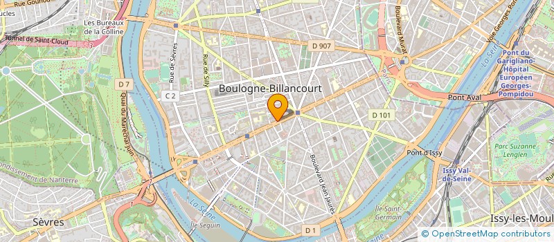 localisation de l'entreprise ERYEM CONSEIL à BOULOGNE-BILLANCOURT