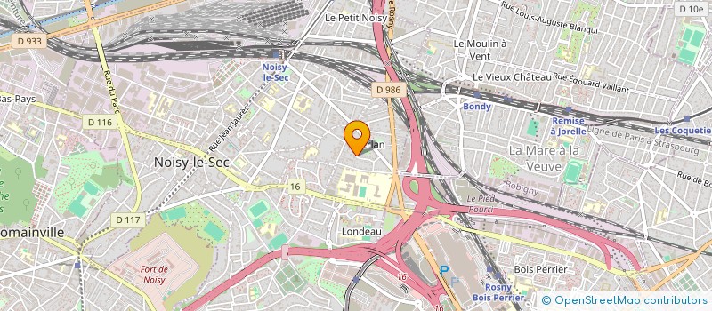 localisation de l'entreprise ERYLEME à NOISY-LE-SEC