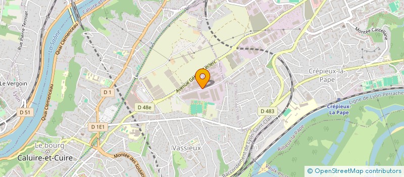 localisation de l'entreprise ERYMA SERVICES à CALUIRE-ET-CUIRE