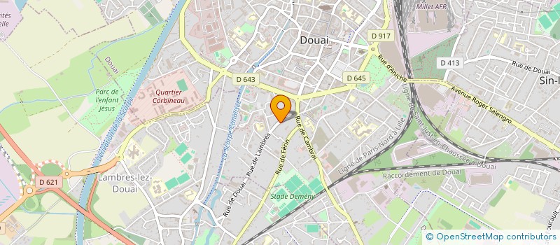 localisation de l'entreprise ERYTHIX  DOUAI