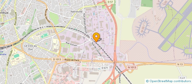 localisation de l'entreprise ERZ  EVREUX