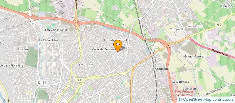 localisation de l'entreprise ES 20 OENOLOGIE à BEZIERS