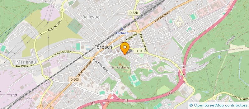 localisation de l'entreprise ES. ANTOINE GAPP à FORBACH