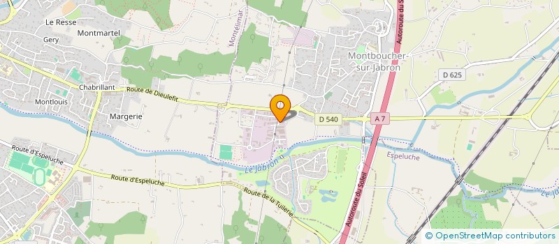 localisation de l'entreprise ES AUTO PRESTIGE  MONTBOUCHER-SUR-JABRON