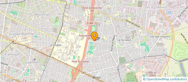 localisation de l'entreprise ES'BAT à BRON