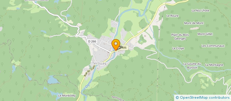 localisation de l'entreprise ES BERTEY  TERNUAY-MELAY-ET-SAINT-HILAIRE